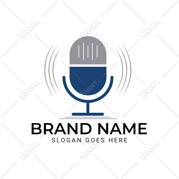 Microphone Logo Maker Create a Microphone Logo Fiverr